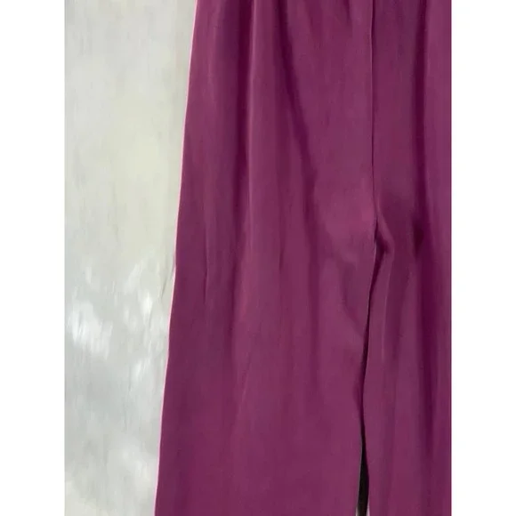 And Now This Women's Deep Eggplant Wash Wide-Leg Pull-On Pants SZ 2XL - Picture 4 of 9